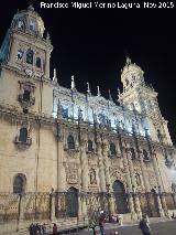 Catedral de Jaén. Fachada. Iluminación nocturna