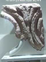 Cstulo. Necrpolis Estacar de Robarinas. Relieve con flor de loto, piedra arenisca, siglos V-IV a.C. Museo Arqueolgico de Linares