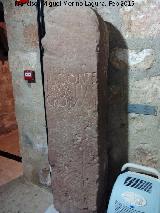 Cstulo. Necrpolis del Cerrillo de los Gordos. Estela funeraria siglo I. Museo Arqueolgico de Linares