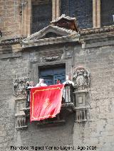 Catedral de Jaén. Fachada gótica. Balcón adornado para la Obstensión del Santo Rostro
