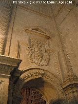 Catedral de Jaén. Fachada Interior. Paso de la Puerta de los Fieles a la Puerta del Clero