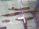 Necrpolis de Santa Isabel. Falcatas. Museo Colegio San Antonio de Padua - Martos