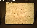 Itlica. Inscripcin en lengua latina cursiva de los primeros versos de la Eneida. Siglo I. MAN - Madrid