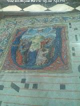 Catedral de Jaén. Museo. Libro Coral con la miniatura de la Ascensión del Señor