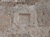 Castillo de La Guardia. Muralla. Restos arqueolgicos integrados en la muralla