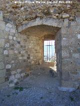 Castillo de La Guardia. Muralla. Ventana abierta en la muralla
