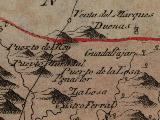 Aldea Venta Crdenas. Mapa 1799