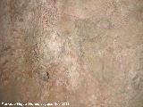 Pinturas rupestres de la Cueva de Golliat. Restos de pinturas rupestres