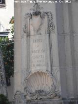 Monumento a la Inmaculada Concepcin. Inscripcin