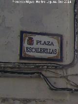 Plaza Escalerillas. Placa