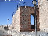 Castillo de Salobrea. Alcazaba. Acodo en la muralla con balcn
